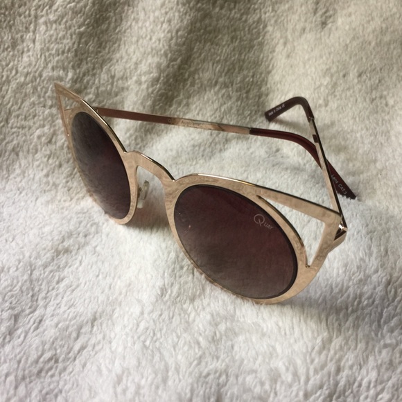 Quay Gold Invader cat eye sunglasses - Picture 3 of 8